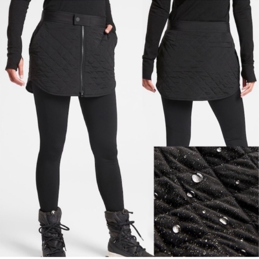 Athleta Toasty Buns Insulated Quilted Skirt